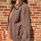 Heavy Weight Brushed Jersey Zip Jacket