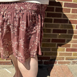 Plus Floral Smocked Skort