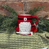 Hand Stand Santa Mug 4”