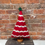 Felt Jolly Tree on Wood Base 17”