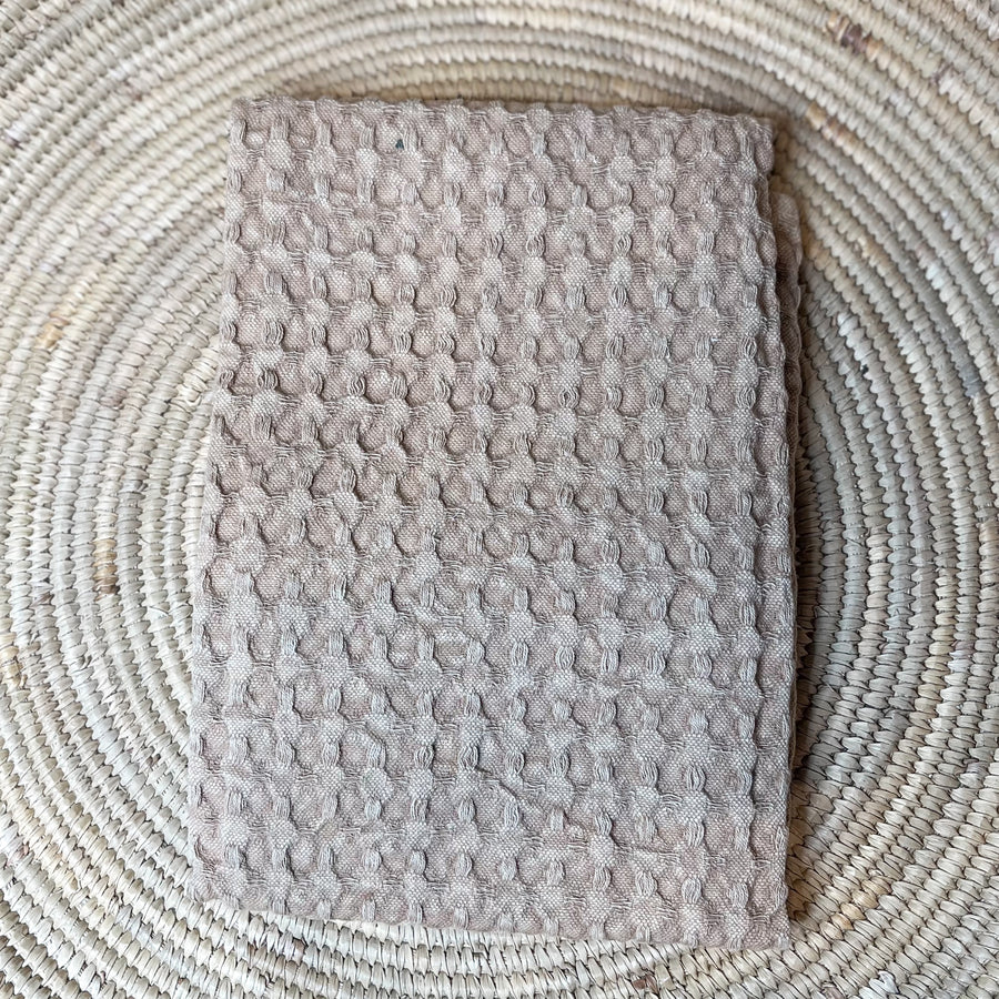 Stonewashed Cotton Weave Tea Towel