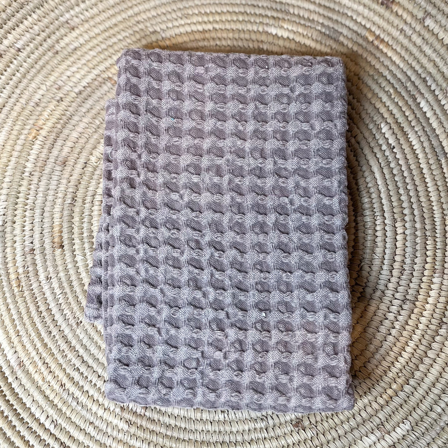 Stonewashed Cotton Weave Tea Towel
