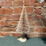 Bottle Brush Tree w/ Wood Base 4.5x12”