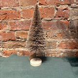 Bottle Brush Tree w/ Wood Base 4.5x12”