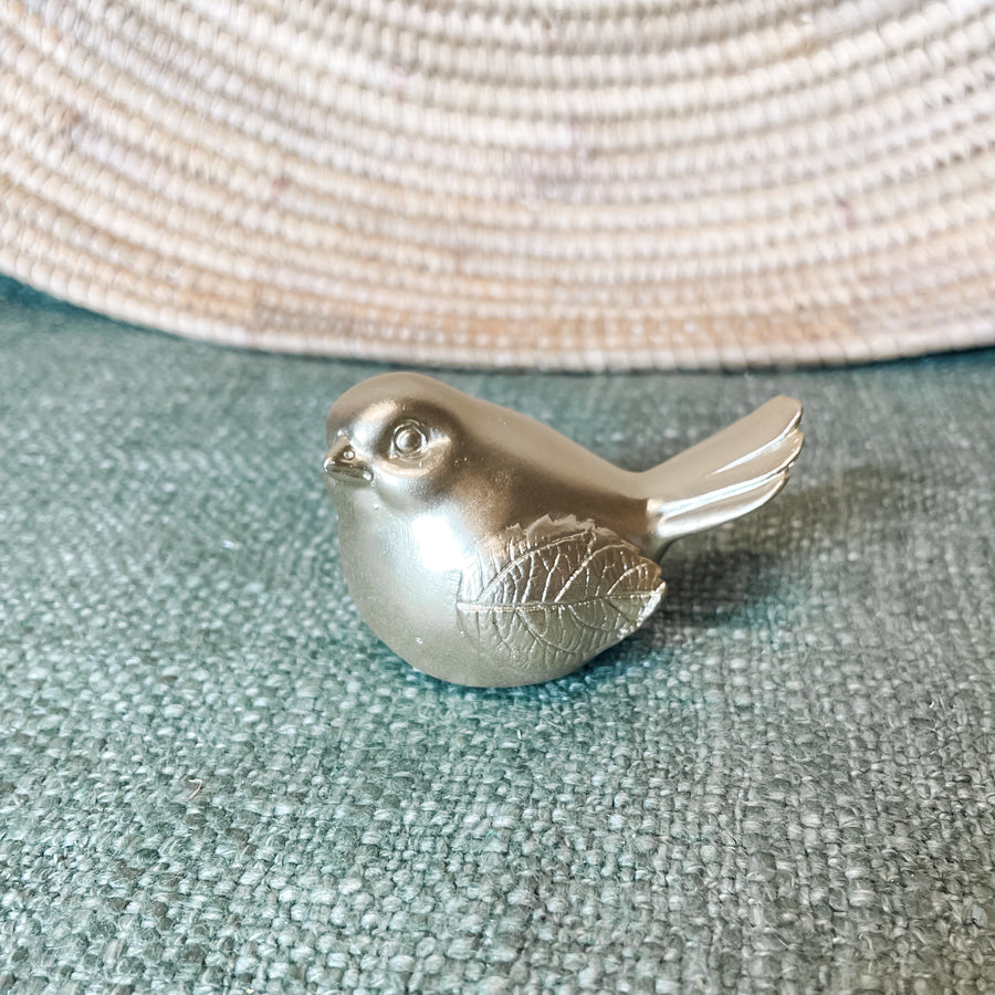 Mini Gold Bird Figurine