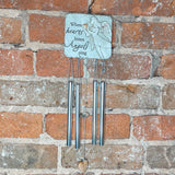 Memorial Pebble Angel Windchime