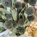 Pompom Pick w/ Green Eva Leaves Bundle 13"