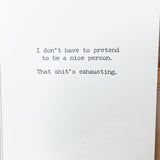 Trash Talk Greeting Cards