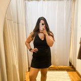 Washed Denim Overall Dress