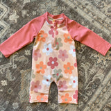 Kids Floral Long Sleeve Swimsuit