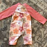 Kids Floral Long Sleeve Swimsuit
