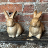 Brown Sitting Bunny Figurine