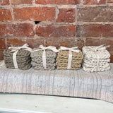 Crocheted Cotton Coasters 4"