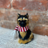 Dog w/Scarf Orn 4"