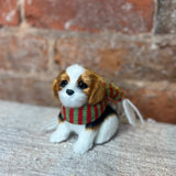 Dog w/Scarf Orn 4"