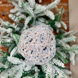 Frosted Vine Ball Orn 6"