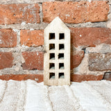 Mango Wood House w/ Cutout Windows