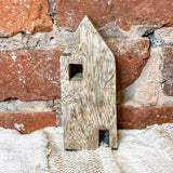 Mango Wood House w/ Cutout Windows