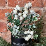 Iced Boxwood & Berry Mini Pick 8”