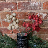 Glittery Clustered Berries Pick 13”