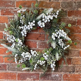 Ice Berry & Leaf Wreath