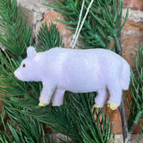 Pink Faux Fur Pig Orn