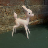 Glittery Pink Deer Orn. 6.5”