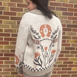 Western Skull Sweater