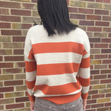Striped Crewneck Long Sleeve Sweater