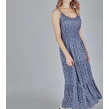 Plus Floral Print Smocked Tiered Dress