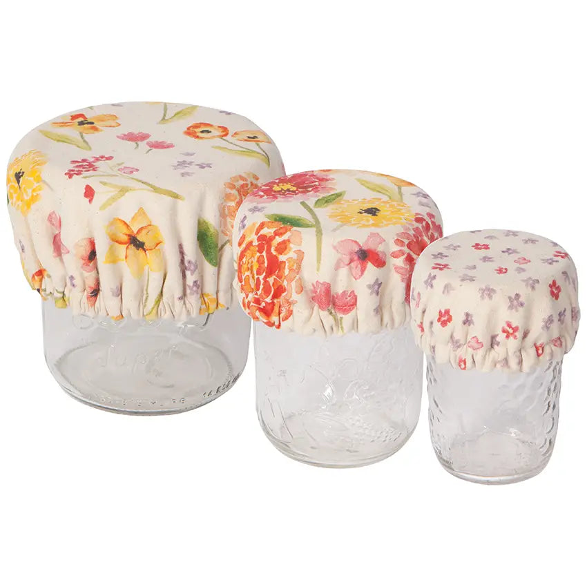 Cottage Floral Mini Bowl Covers Set of 3
