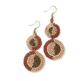 Kara Half Circle Beaded Earrings