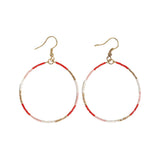 Kelly Beaded Hoop Earrings