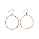 Kelly Beaded Hoop Earrings