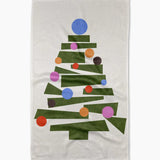 Christmas Geometry Tea Towel 18x30