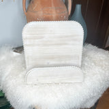 Wood Beaded Trim Book Holder