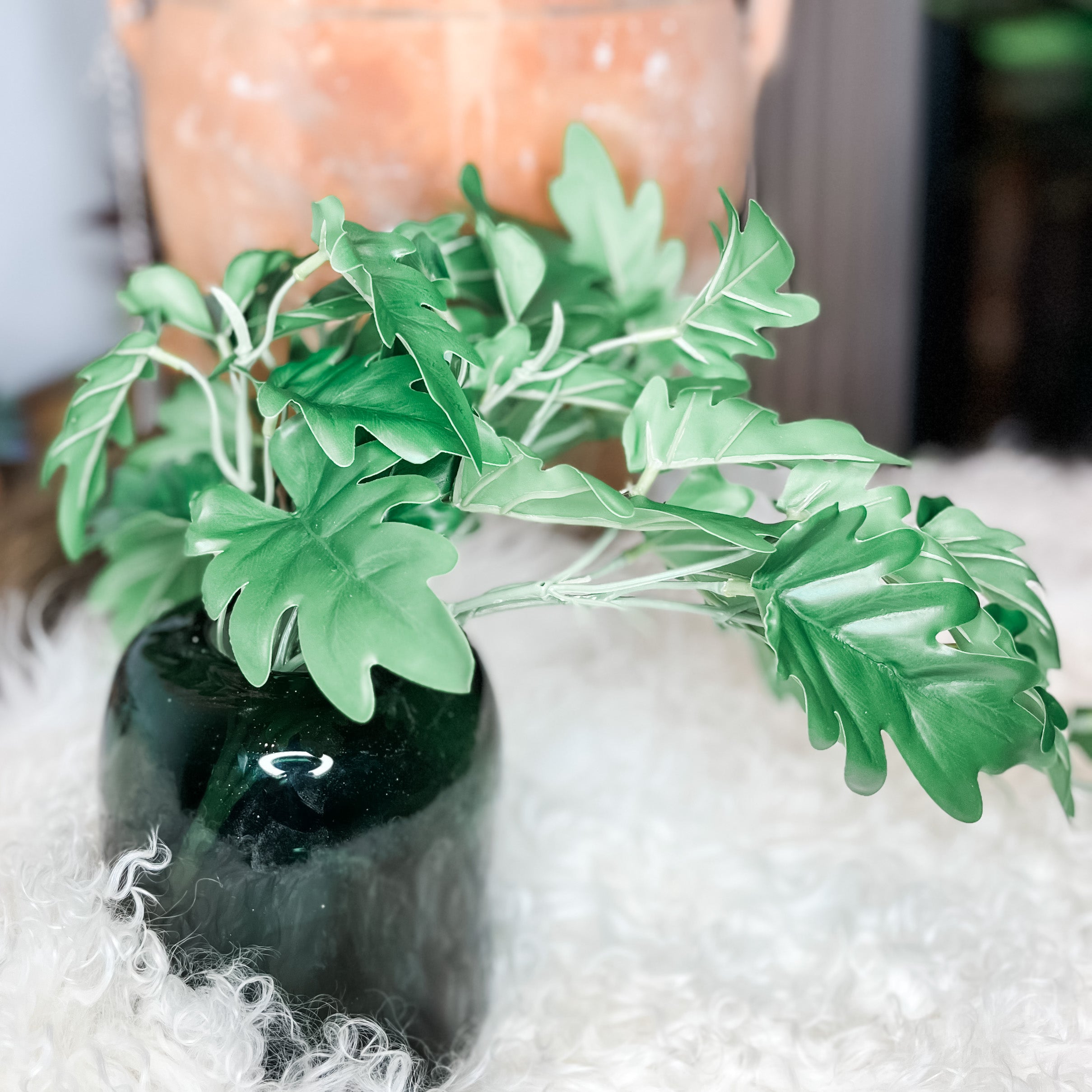 philodendron bush Sullivans 16.5" Philodendron Leaf Bush; Green