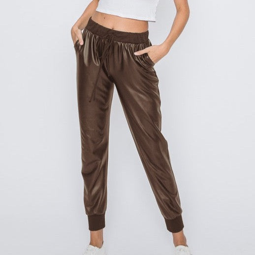 Leather Casual Pants