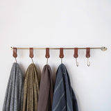 Metal & Leather Wall Hook 29.5"