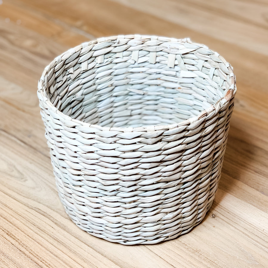 Round Woven Wheat Basket