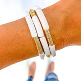 Acrylic Tube Bamboo Bracelet