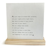 May Your Days Sign 7x7"