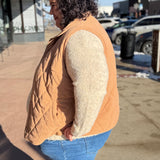 Plus Ribbed Snap Button Vest