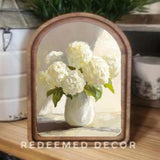 Arch Top Hydrangea Sign 8.25x11"