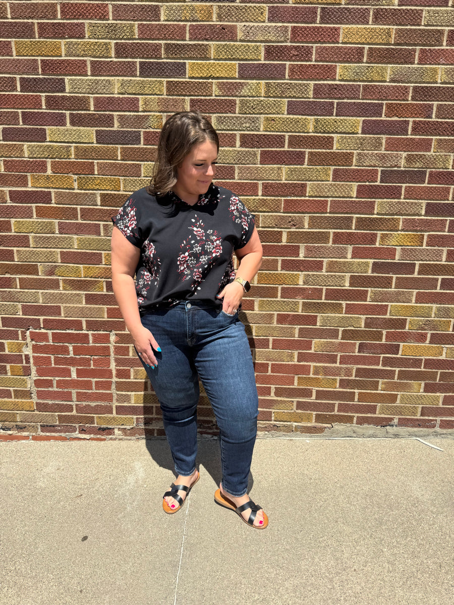 Plus Mid-Rise Cigarette Ankle Mica Jeans