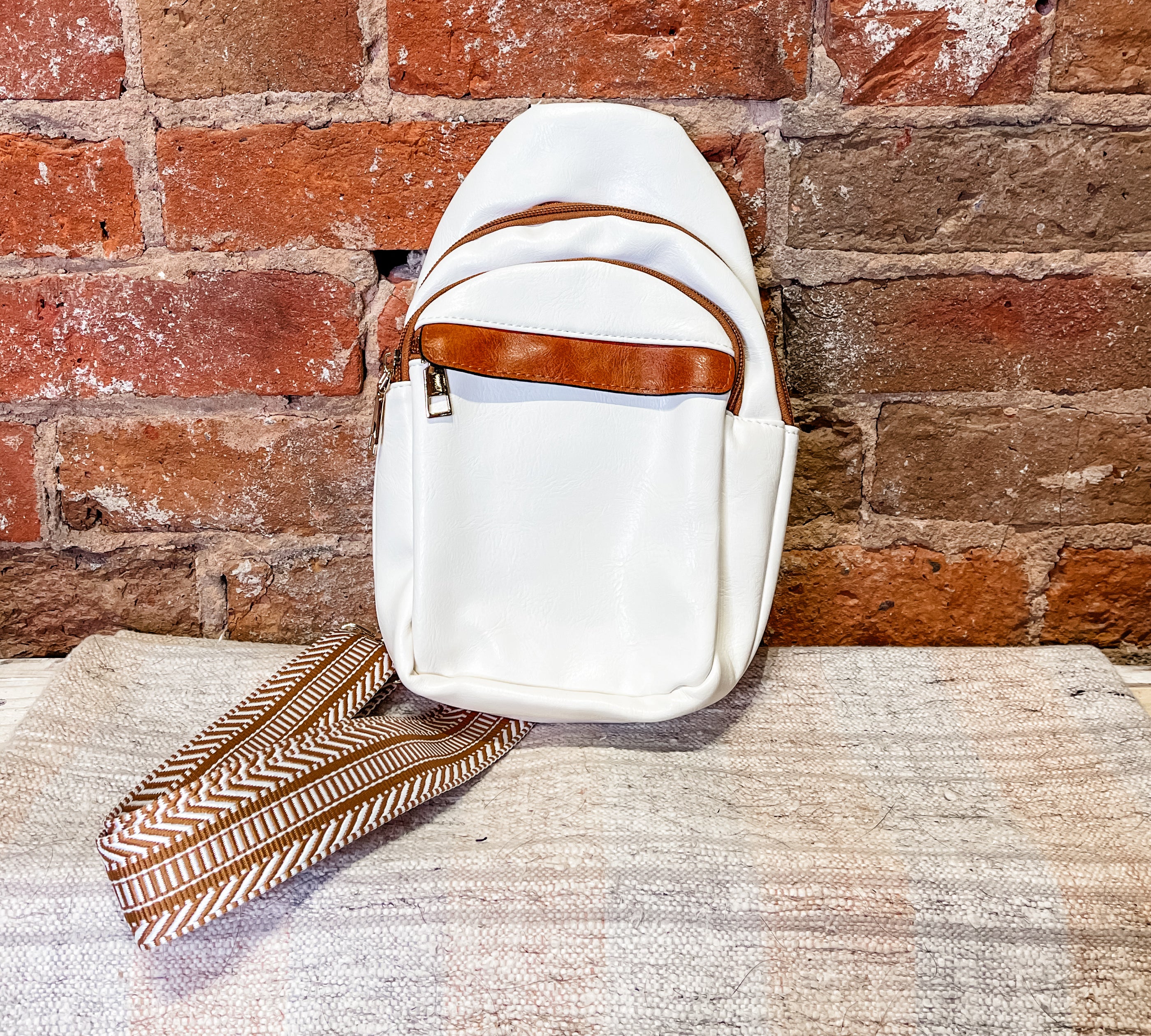 Larissa Sling Bag with Zipper Details