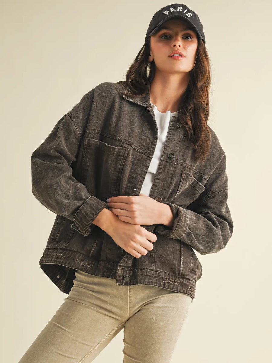 Espresso Denim Jacket