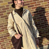 Long Sleeve Corduroy Dress