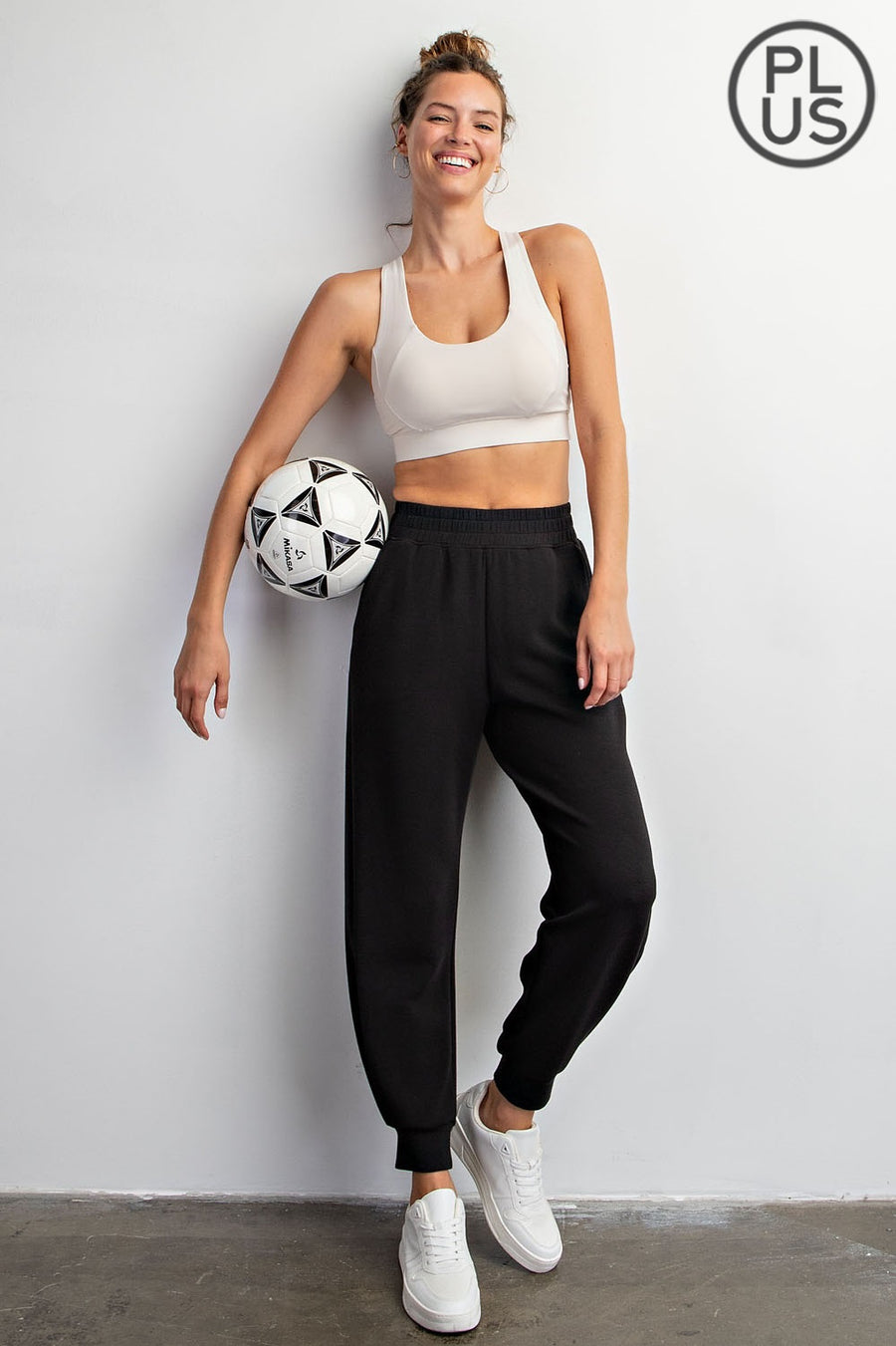 Plus Modal Poly Full Length Joggers