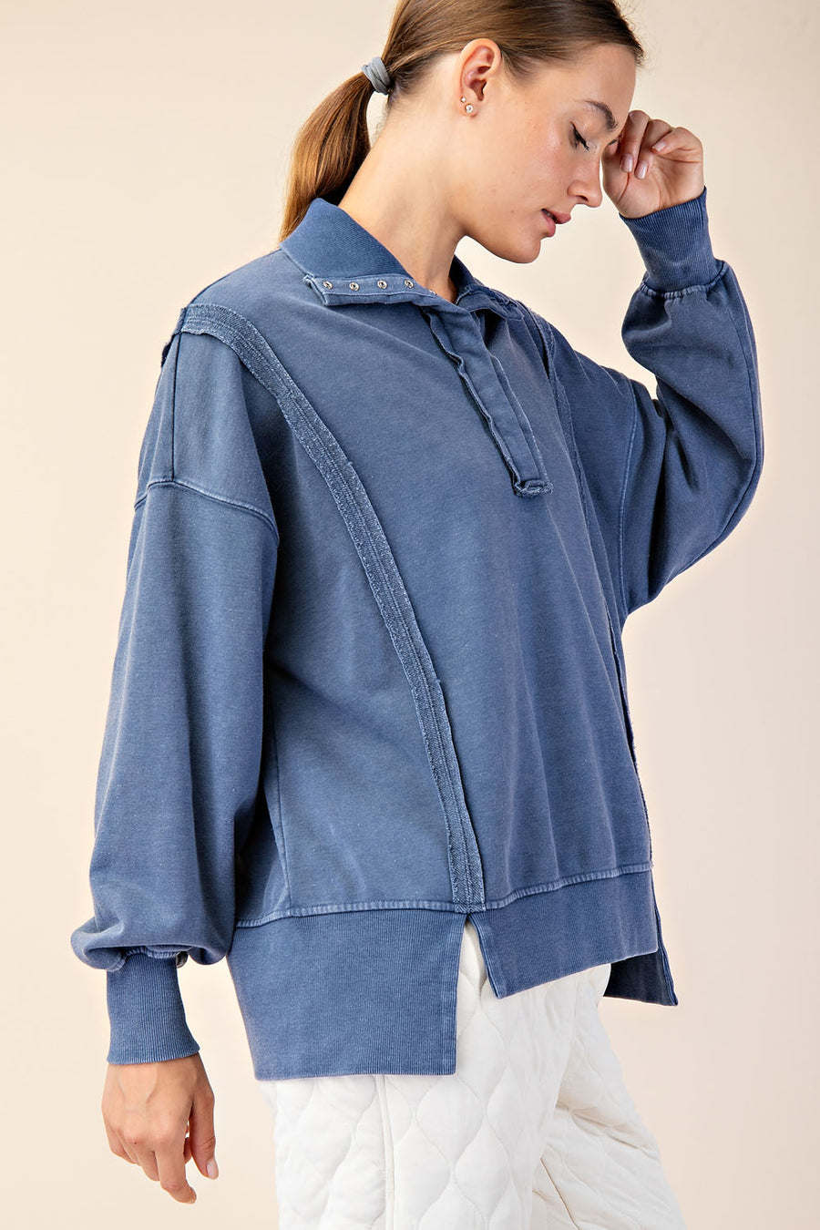 Plus Mineral Wash French Terry Sweatshirt